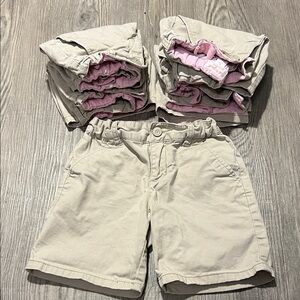 Cat & Jack Beige Shorts with Pink Interior